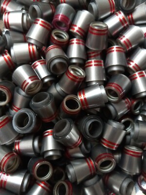 12x PREM GOLF FERRULES .335 Grey/Red 2 ring''COLLARED'' 14mm QUALITY LOT(F6)