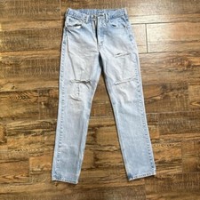 Carhartt Jeans   Light Blue, Classic Fit. workwear style with a worn-in look