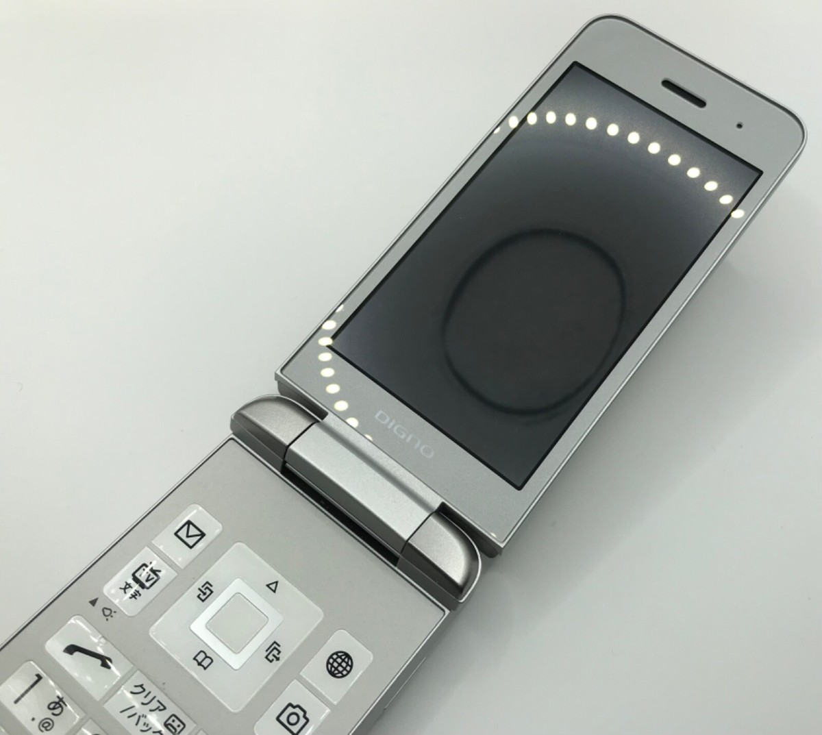 かんたんスマホ3 Silver KYOCERA Y!mobile Kyocera 902KC DIGNO KEITAI 3 Android Flip Phone | Silver | 8