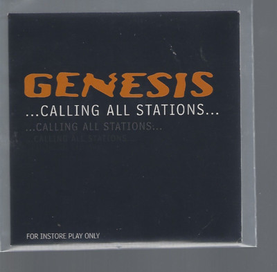 GENESIS ''...Calling All Stations...'' Promo CD Cardsleeve Instore Play Only