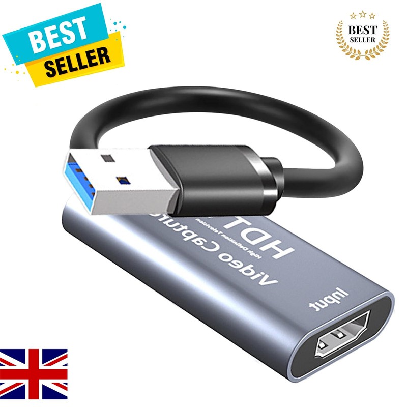 HDMI to USB 3.0 Video Capture Card 60fps 4K 1080p HD Recorder Game Live Stream