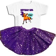 Spirit Riding Free Birthday Party 3rd Tutu Outfit Personalized Name option