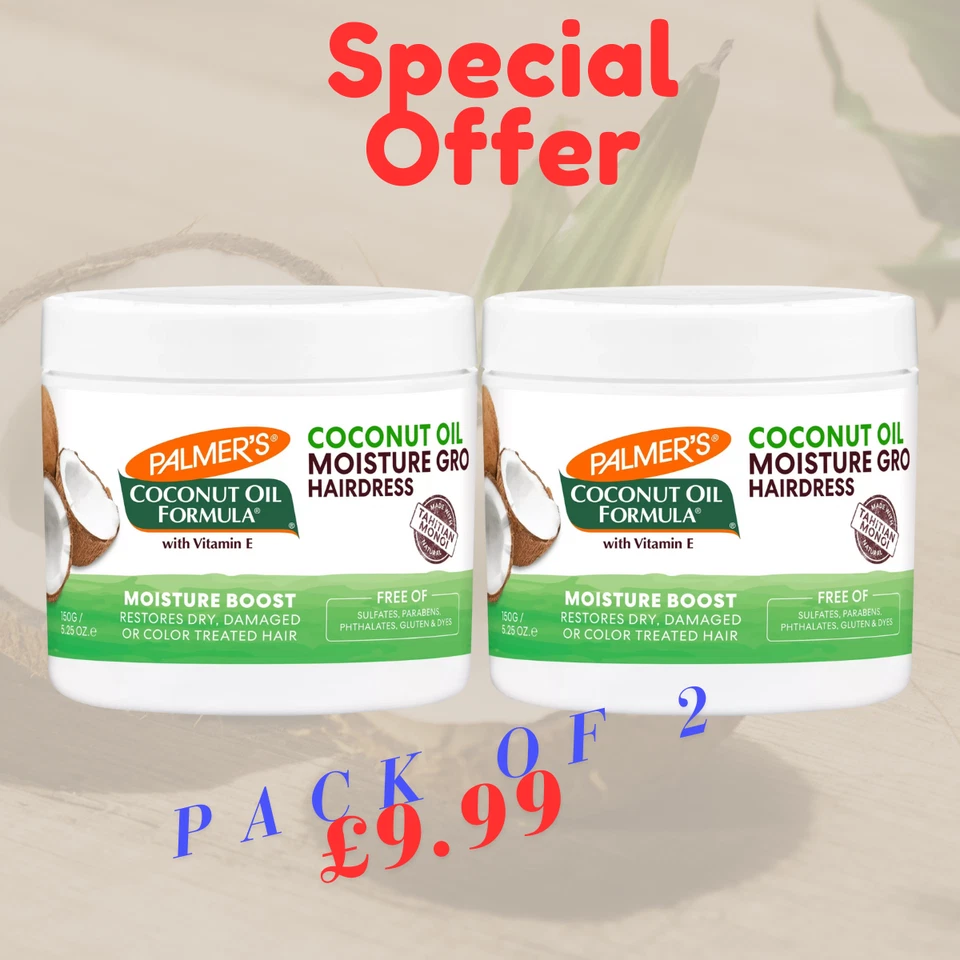 PALMER’S Palmer's | Coconut Oil Formula | Coconut Oil Moisture Gro Hairdress (150g)