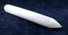 6 1/8 Inch x 4/5 Inch White Selenite Crystal Massage Wand Gemstone Gem EBS8792