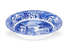 SPODE Blue Italian Cereal Bowl White Blue Porcelain 6.25" /15 cm MADE IN ENGLAND