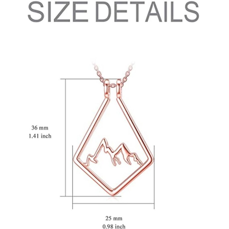 Rose Gold Color Ring Holder Necklace Wedding Engagement Rings Holders