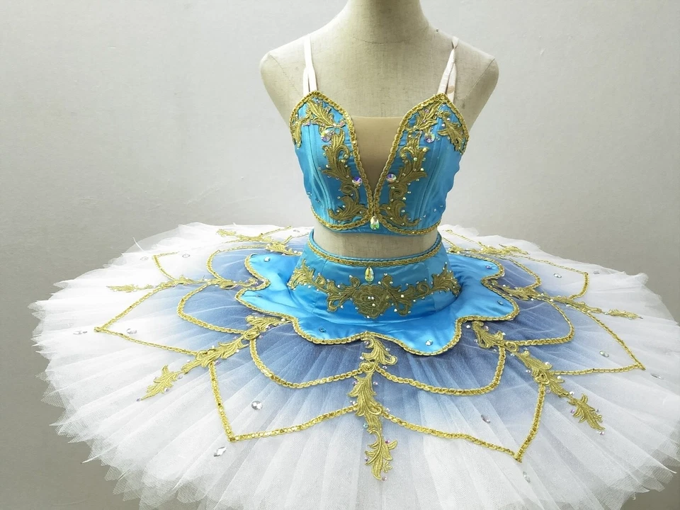 Ballet Tutu Pancake Dance Costume professional girls le corsaire 2 piece custom - Image 3 of 4