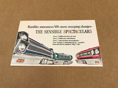 Vintage 1965 Rambler ''Sensible Spectaculars'' Dealership Salesman Brochure