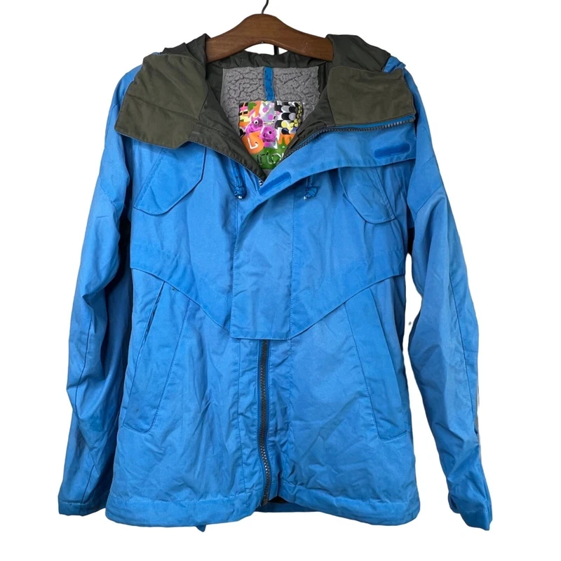 burton dryride hooded full zip winter outdoor jacket