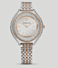 Swarovski 5644075 Crystalline Aura Quartz Oval Two Tone Women's Watch