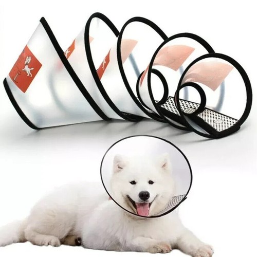 Pet Dog Cat Anti-lick Elizabethan Protective Collar Cone Wound Healing Recovery - Picture 2 of 12