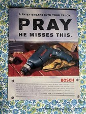 Vintage 1998 Bosch Tools Print Ad Electric Drill Power Tools -Ad Only