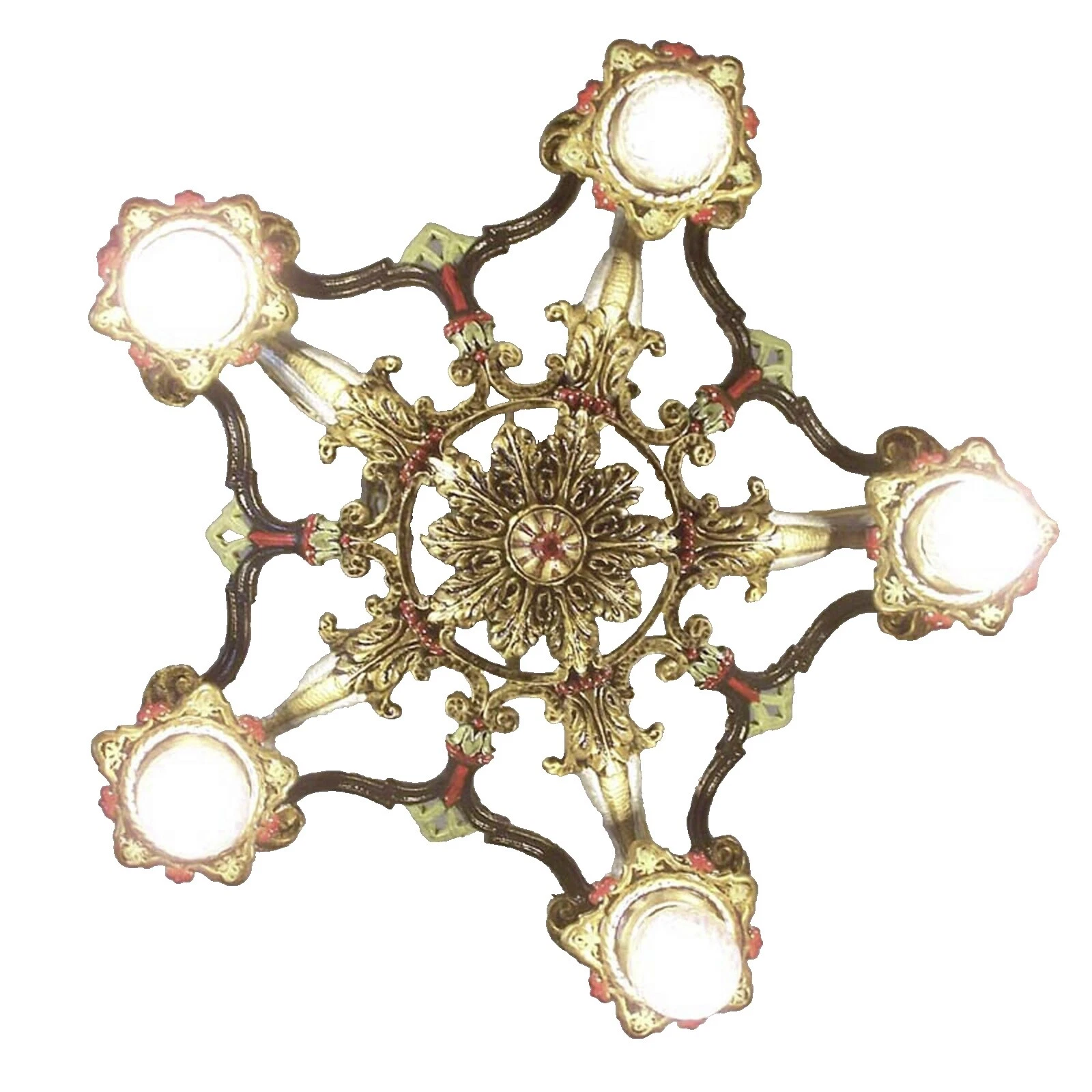 Steel Art Nouveau Multi-Color Architectural & Garden Antiques