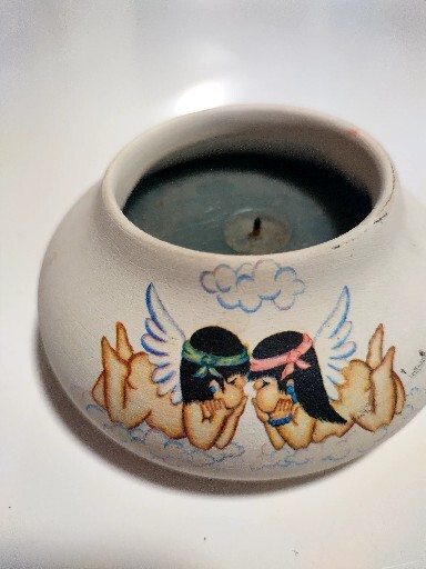 Hand Painted Sandstone Creations Candles – 1A-image