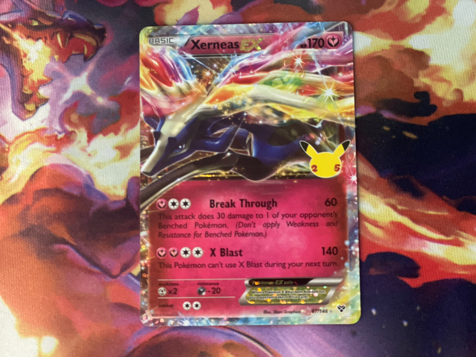 Pokemon CELEBRATIONS - XERNEAS EX 97/146 Classic Collection - NM/M!