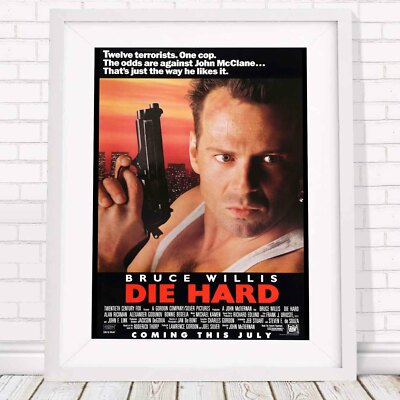 Die Hard - Bruce Willis Classic Movie Poster Picture Print - Sizes A5 to A0