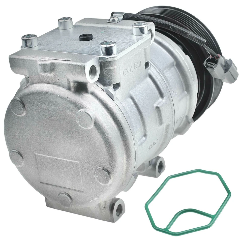 Compresor de aire acondicionado con polea de 7 ranuras para Land Rover Discovery Range Rover V8 4,0 L Foto 3 de 4