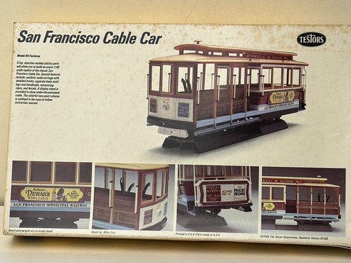 Testors Model Kit San Francisco Cable Car, 1/48 Scale with Box - Picture 5 of 12