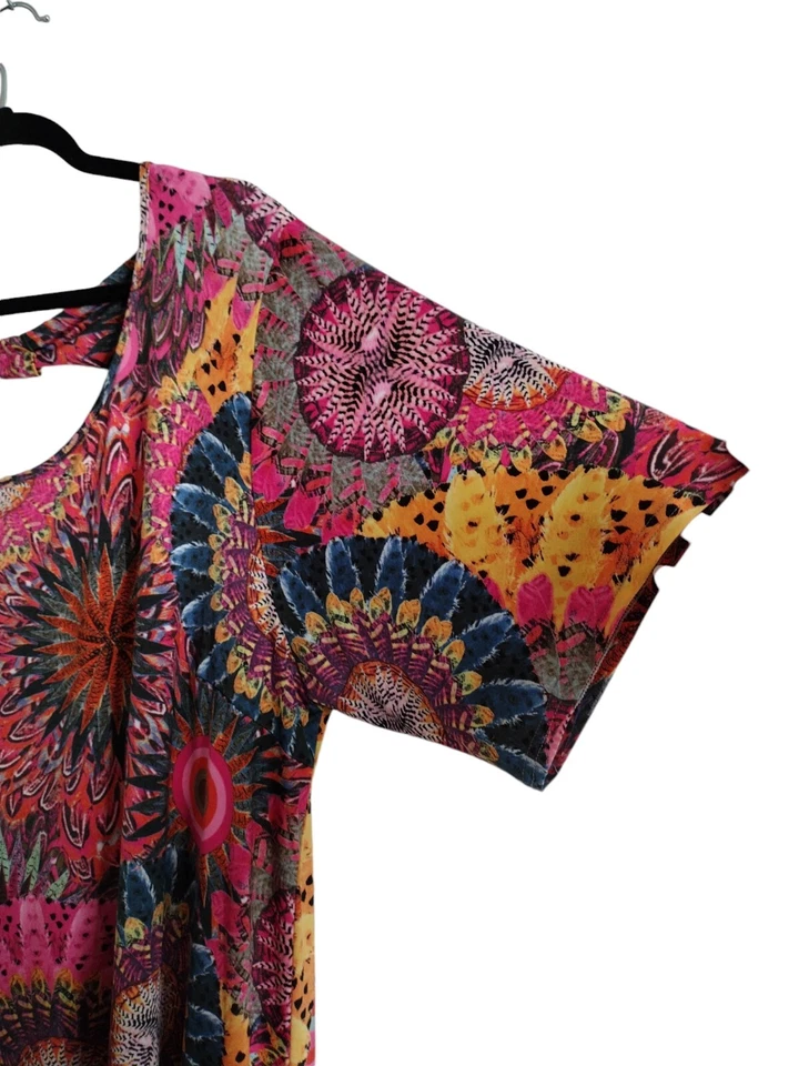 麦格纳女式亮色秋千束腰上衣加 26/28 短袖 — 第 4/4 张图片