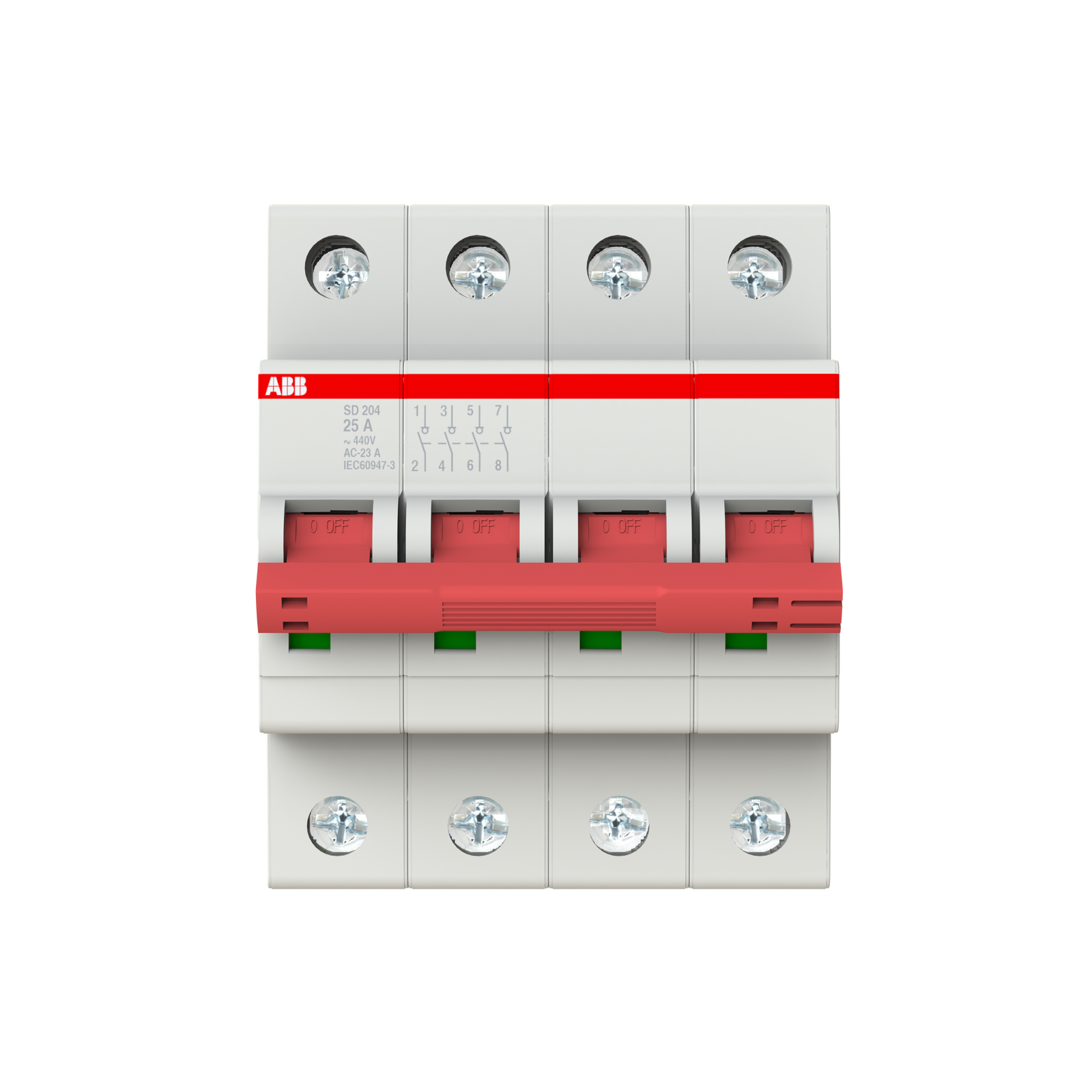 Interruttore sezionatore SD204 25 4P 25A Abb M990425