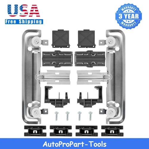 W10712395 Dishwasher Upper Rack Adjuster Kit For Whirlpool Kitchenaid Dishwasher
