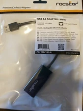 Rocstor Y10C137-B1 Premium USB 3.0 to Gigabit Ethernet NIC Network Adapter