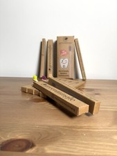 Bamboo Toothbrush Set Eco Friendly Biodegradable Sustainable Oral Care 10 pack