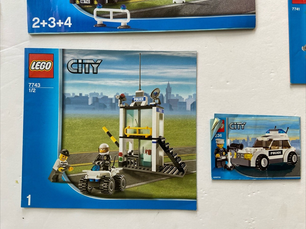 Vintage LEGO CITY INSTRUCTION And MANUAL only 7743 7741 7945 7993 7236