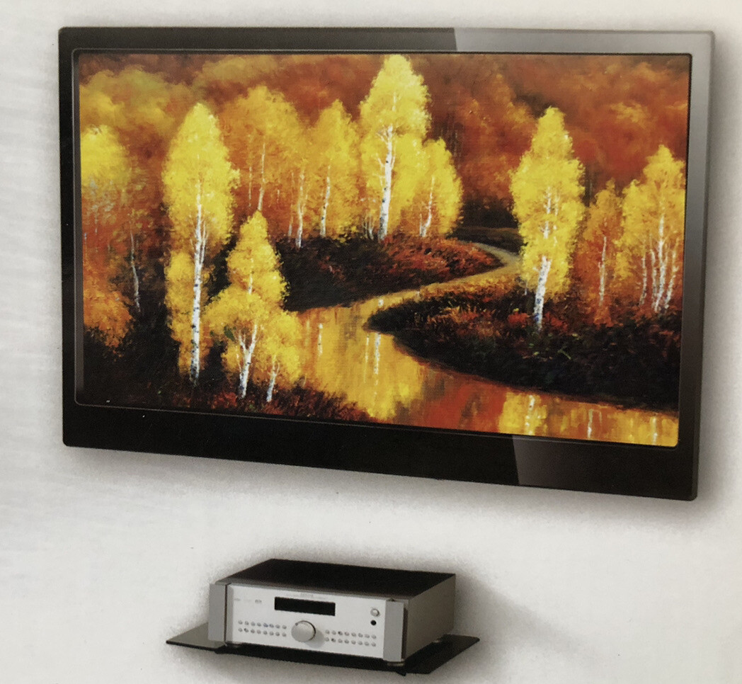VIVO Floating Wall Mount Tempered Glass Shelf for DVD Player, Game System, Audio