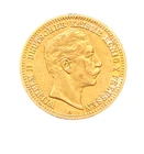 Germany Prussia 1896 A Gold 10 Mark Circulated Wilhelm II