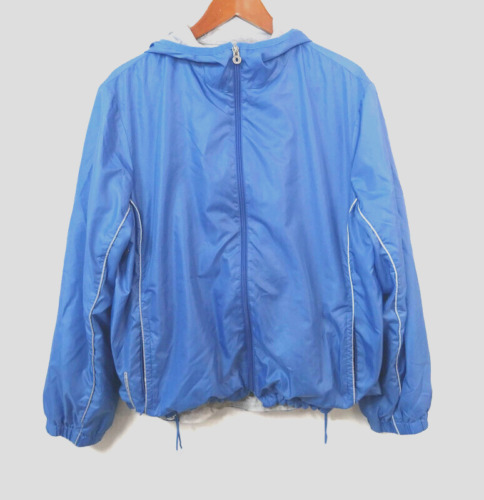 VTG Lauren Ralph Lauren WM L Jacket Blue White Pi… - image 1