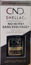 CND Shellac LED/UV No Wipe Top Coat  0.25 oz - New In Box 2023