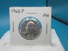 1963-P Washington QUARTER 25 Cent 90% Silver / Mint State 65 (C)