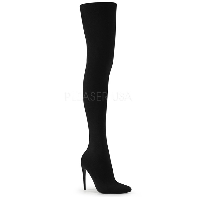 elasticated thigh high boots