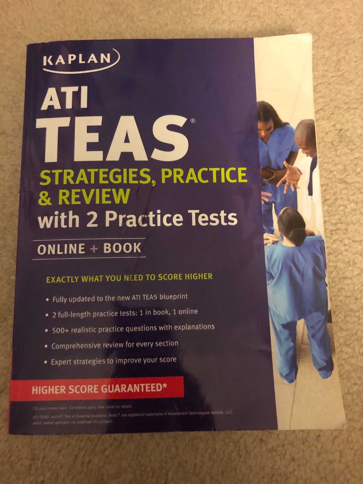 Buy Kaplan Test Prep: ATI TEAS Strategies, Practice and Review by Kaplan  Nursing (Firm) Staff (2017, Paperback) online | eBay