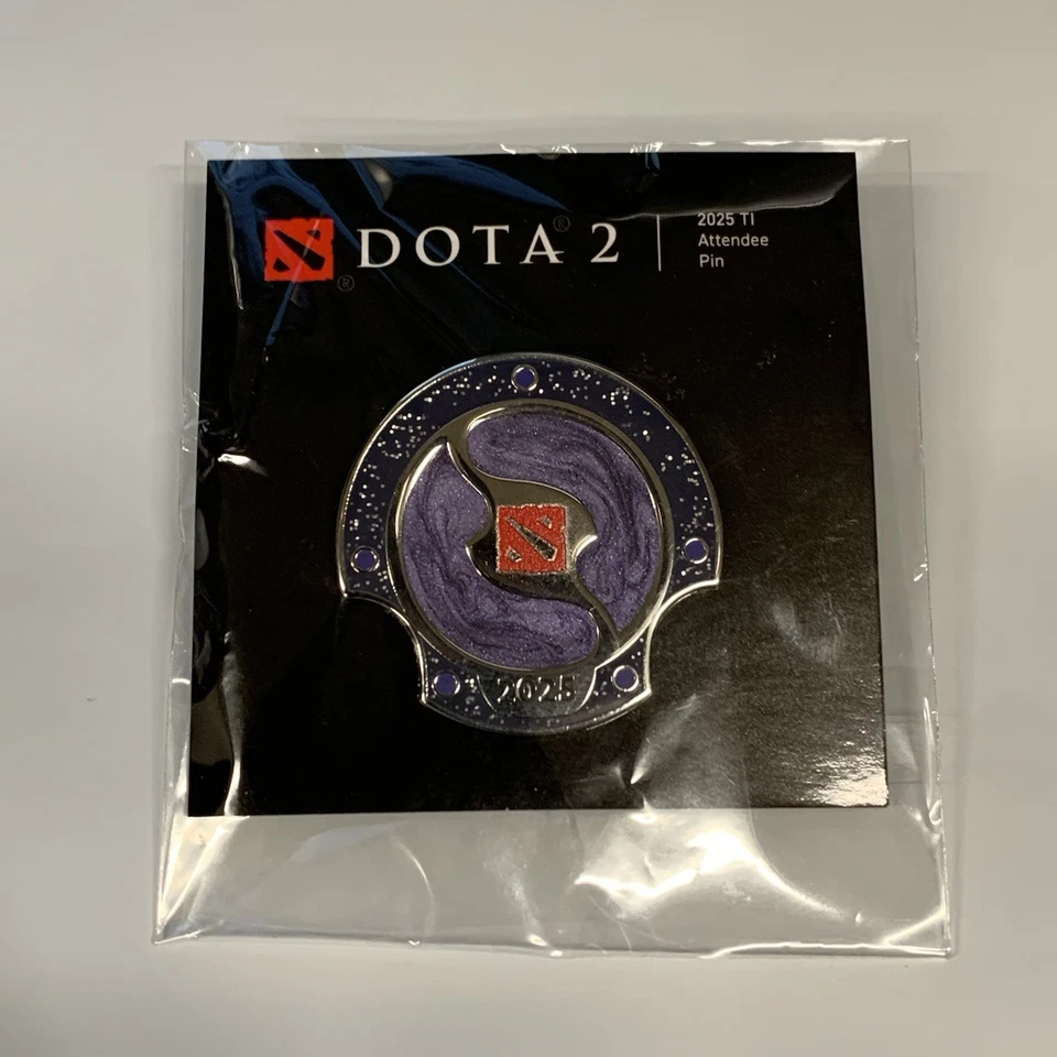 DOTA 2 The International 2025 эксклюзивный TI посетитель Aegis Pin Dota2 новый с кодом - Изображение 3 из 3