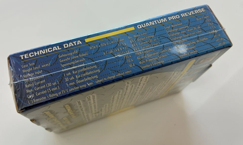 NIB LRP QUANTUM PRO REVERSE brushed ESC Speed Control Associated Losi Hpi Kyosho - Image 3 of 4