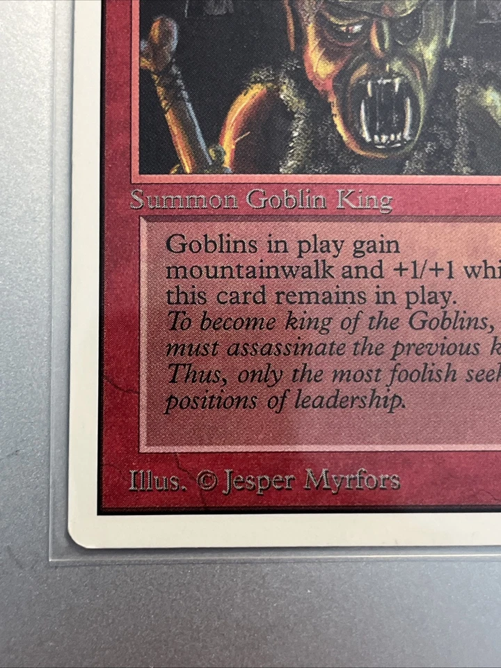 Goblin King - Unlimited Edition MTG (1993) Magic the Gathering Warped See Pics - Image 3 of 4