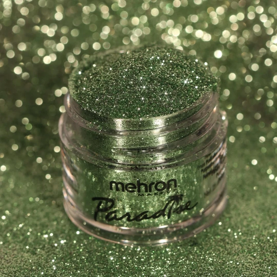 Mehron Paradise Glitter - verde pastel Foto 3 de 4