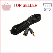JacobsParts 10-Foot 3.5mm 1/8" Stereo Audio Aux Headphone Cable Extension Cord M
