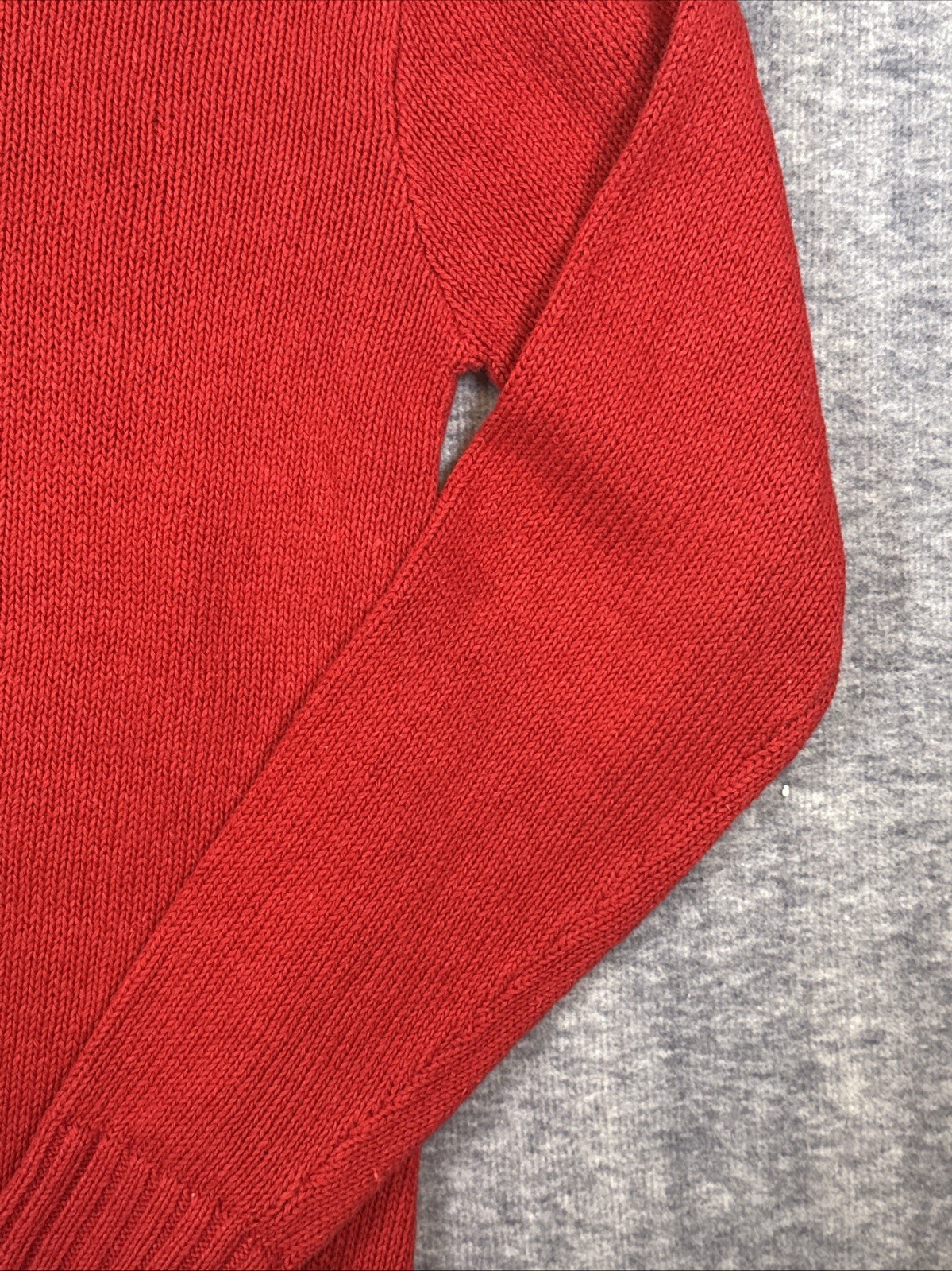 RARE Vintage 90s Polo Ralph Lauren Red Equestrian  Horse Knit Sweater Medium image 5