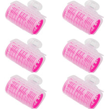 6Pcs Plastic Hair Curlers Rollers Self-Grip Hair Clip Curler Bangs Hair Sticky C