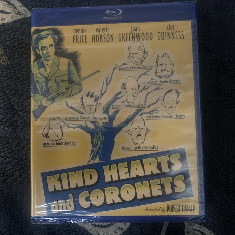 Kind Hearts and Coronets (1949, Bluray) Alec Guinness Kino Lorber