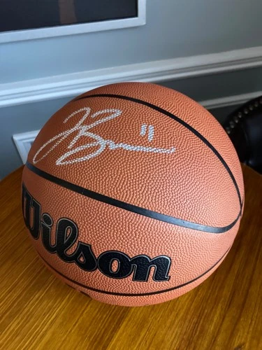 Jalen Brunson Knicks Signed Wilson Authentic Indoor/Outdoor Basketball w/Insc