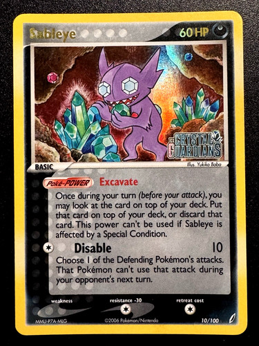 Sableye 10/100 EX Crystal Guardians