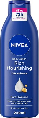 NIVEA Nourishing Body Lotion 250ml | Almond Oil & Vitamin E | Dry Skin Care