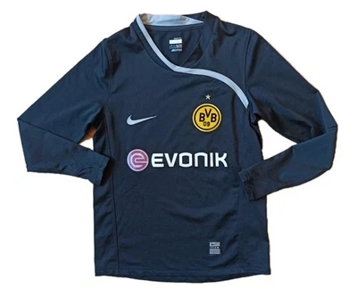 Nike Borussia Dortmund BVB 2008/2009 Torwart Trikot schwarz YOUTH KINDER S 140 - Bild 1 von 4