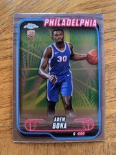 2024-25 topps chrome Adem Bona RC #183 Philadelphia 76ers