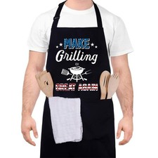 Funny Cooking Aprons for Men, Make Grilling Great Again, Kitchen Grilling Apr...