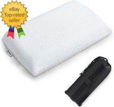 Travel Pillow Memory Foam Pillow Compressible Camping Pillow with Washable Cover